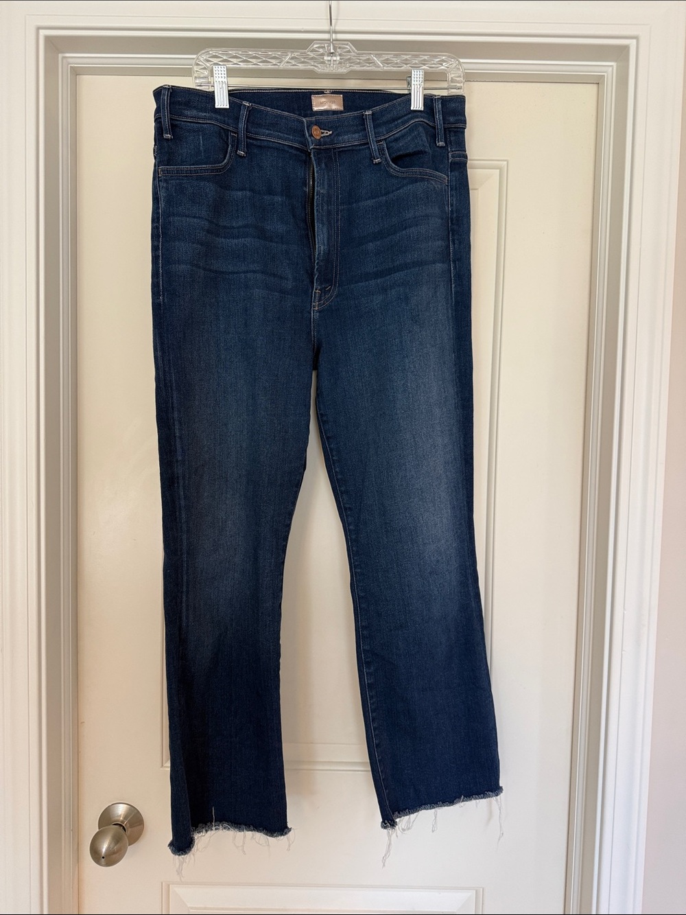 Mother Denim “the hustler” ankle fray Jean